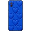 Miniatyrbild 1 av 3: Samsung Galaxy Xcover6 Pro Genomskinligt Skal Blue Hearts