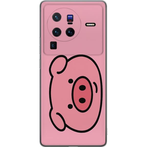 vivo X80 Pro Gjennomsiktig deksel Kawaii Piggy