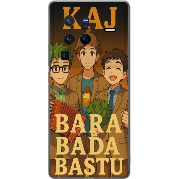 vivo X80 Pro Gennemsigtig cover KAJ Bara kun bader i saunaen