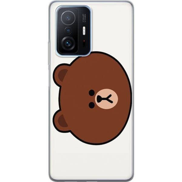 Xiaomi 11T Pro Gjennomsiktig deksel line friends brown