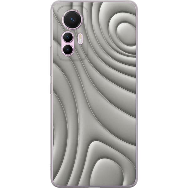 Xiaomi 12 Lite Läpinäkyvä kuori Hopea-aallot