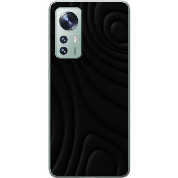 Xiaomi 12 Gjennomsiktig deksel Svarte Bølger
