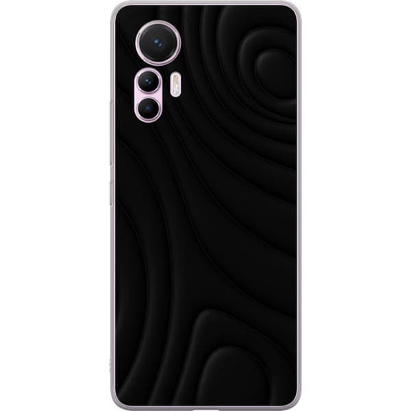 Xiaomi 12 Lite Läpinäkyvä kuori Tummat Aallot
