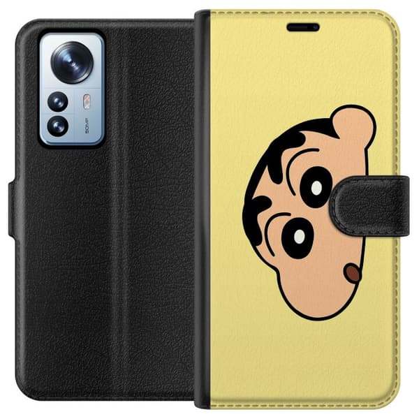 Xiaomi 12 Pro Tegnebogsetui Peeking Shinchan