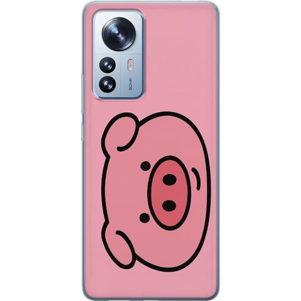 Xiaomi 12 Pro Läpinäkyvä kuori Kawaii Piggy