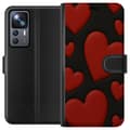 Pikkukuva 1 / 3: Xiaomi 12T Pro Lompakkokotelo Punaiset Samettisydämet