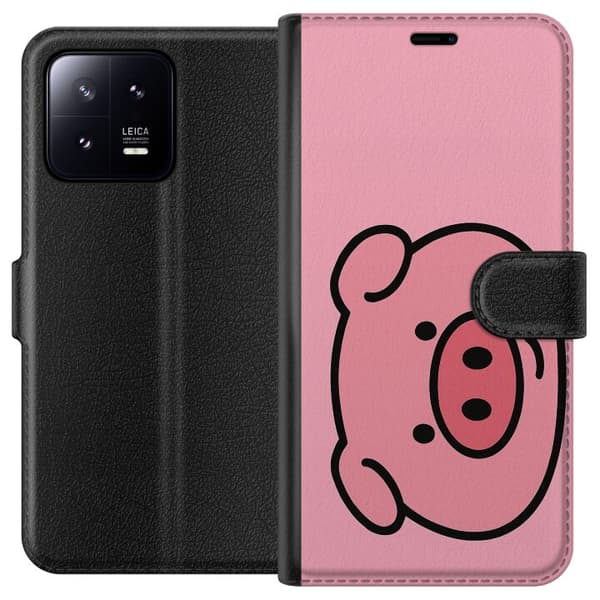 Xiaomi 13 Tegnebogsetui Kawaii Piggy