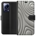 Miniatyrbillede 1 af 3: Xiaomi 13 Lite Tegnebogsetui Sølvbølger
