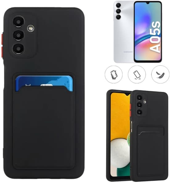 Samsung Galaxy A05s skal mobilskal korthållare slot