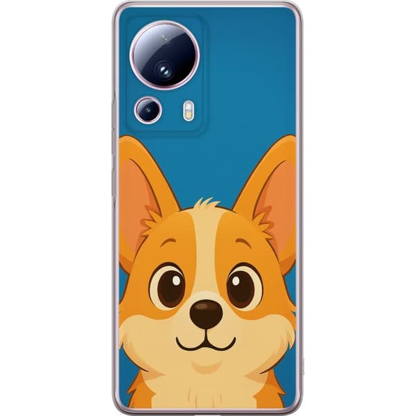 Xiaomi 13 Lite Läpinäkyvä kuori Hello Corgi