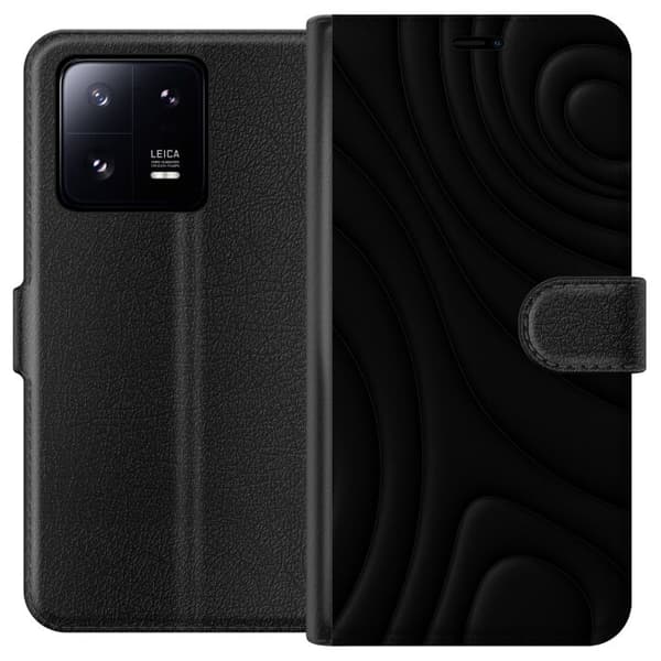 Xiaomi 13 Pro Tegnebogsetui Sorte Bølger