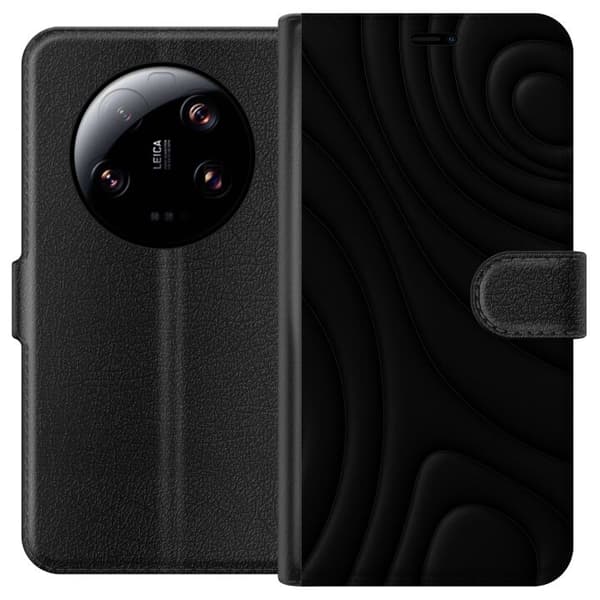 Xiaomi 13 Ultra Lommeboketui Svarte Bølger