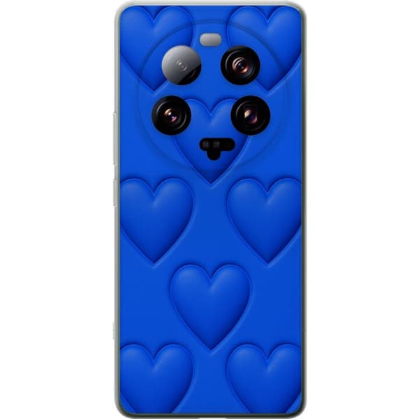 Xiaomi 13 Ultra Läpinäkyvä kuori Siniset Sydämet