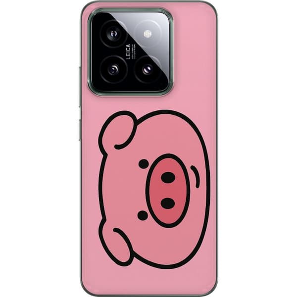 Xiaomi 14 Läpinäkyvä kuori Kawaii Piggy