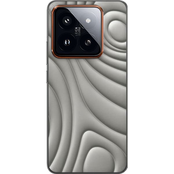 Xiaomi 14 Pro Gennemsigtig cover Sølvbølger