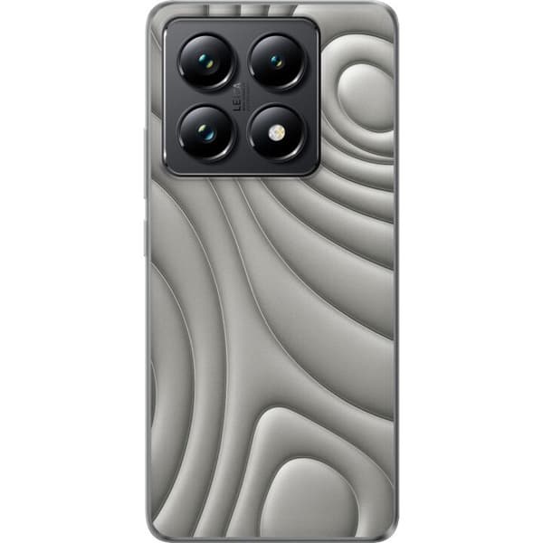 Xiaomi 14T Pro Gennemsigtig cover Sølvbølger