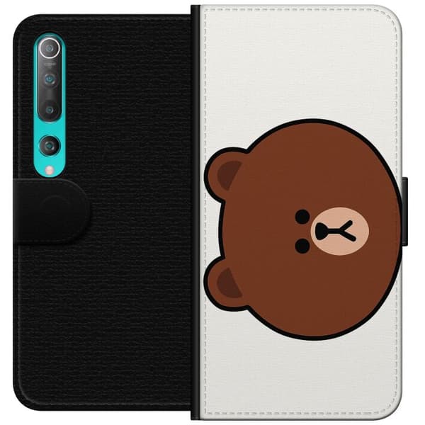 Xiaomi Mi 10 5G Tegnebogsetui line friends brown