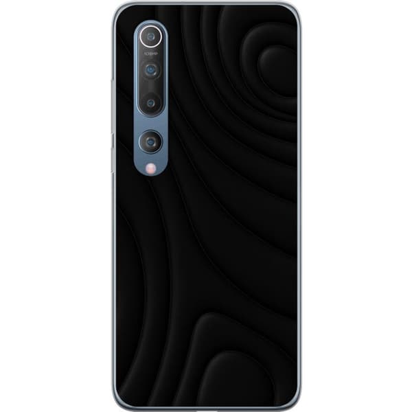 Xiaomi Mi 10 5G Genomskinligt Skal Black Waves