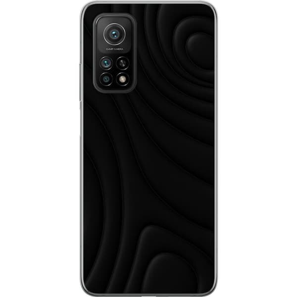 Xiaomi Mi 10T 5G Gennemsigtig cover Sorte Bølger