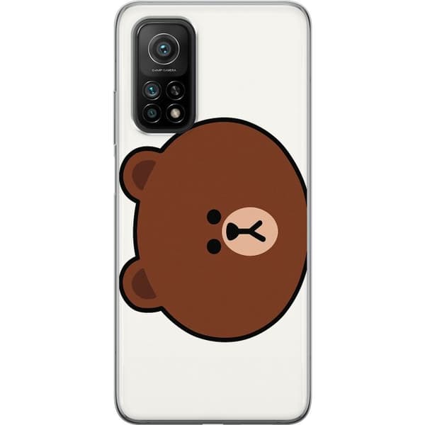 Xiaomi Mi 10T Pro 5G Gjennomsiktig deksel line friends brown