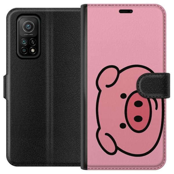 Xiaomi Mi 10T Pro 5G Tegnebogsetui Kawaii Piggy