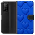 Pikkukuva 1 / 3: Xiaomi Mi 10T Pro 5G Lompakkokotelo Siniset Sydämet