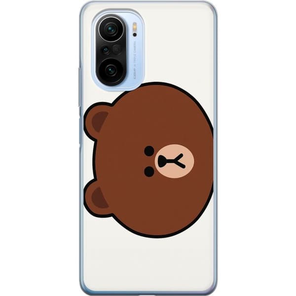 Xiaomi Mi 11i Gennemsigtig cover line friends brown