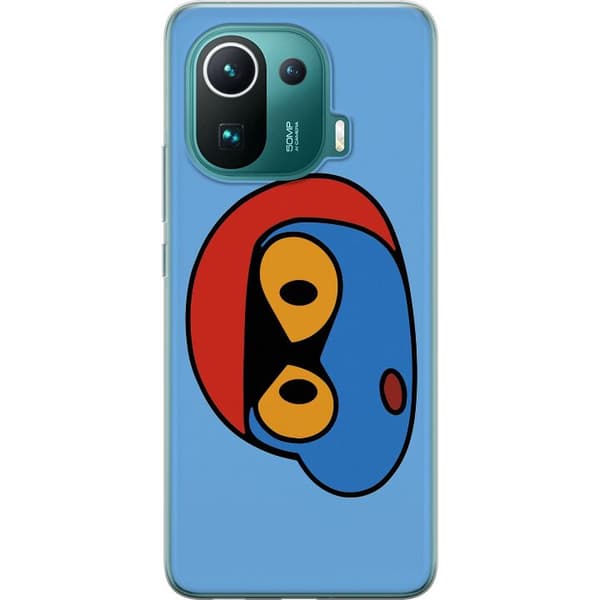 Xiaomi Mi 11 Pro Läpinäkyvä kuori Bold Bot Head