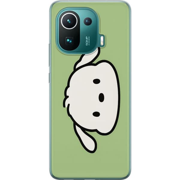 Xiaomi Mi 11 Pro Läpinäkyvä kuori Snoopy Flip
