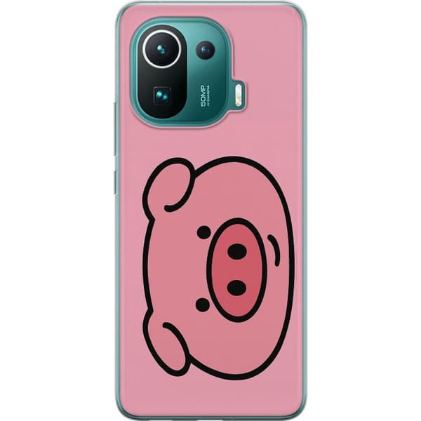 Xiaomi Mi 11 Pro Gennemsigtig cover Kawaii Piggy