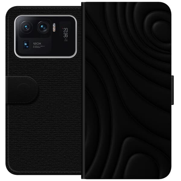 Xiaomi Mi 11 Ultra Tegnebogsetui Sorte Bølger