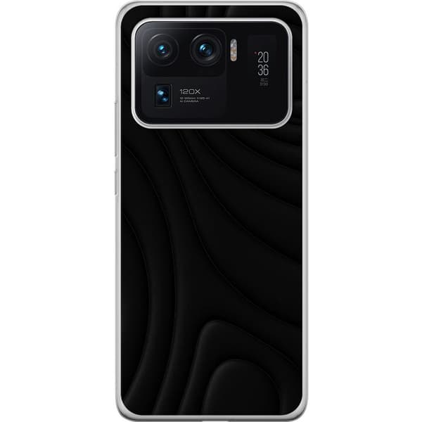 Xiaomi Mi 11 Ultra Genomskinligt Skal Black Waves