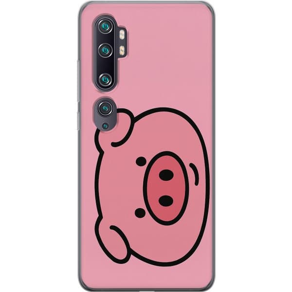 Xiaomi Mi Note 10 Gennemsigtig cover Kawaii Piggy