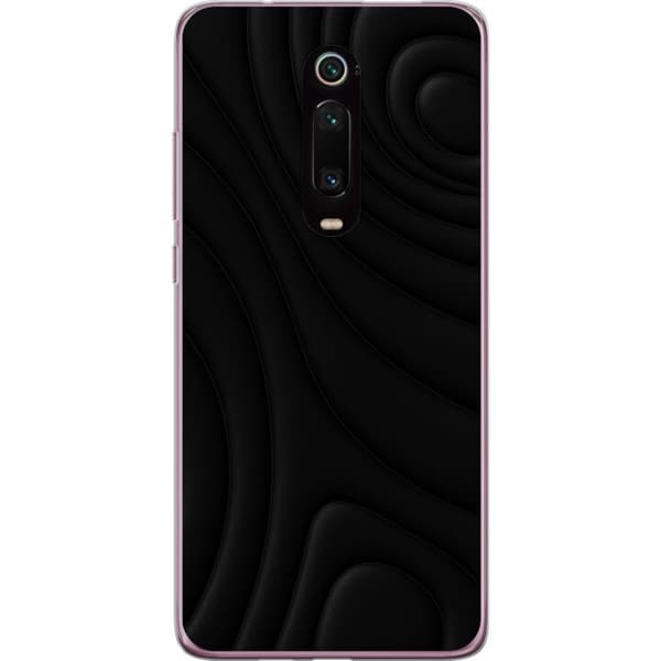 Xiaomi Mi 9T Pro  Gennemsigtig cover Sorte Bølger