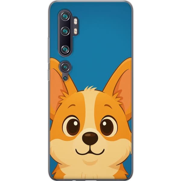 Xiaomi Mi Note 10 Pro Gjennomsiktig deksel Hello Corgi