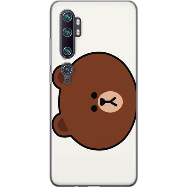 Xiaomi Mi Note 10 Pro Gennemsigtig cover line friends brown