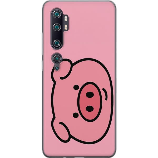 Xiaomi Mi Note 10 Pro Gjennomsiktig deksel Kawaii Piggy