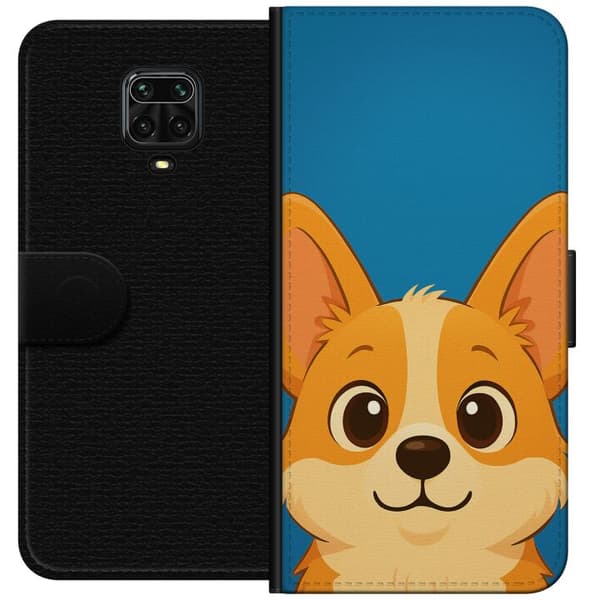 Xiaomi Redmi Note 9 Pro Tegnebogsetui Hello Corgi