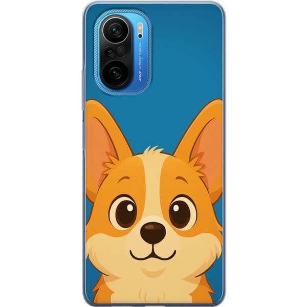 Xiaomi Poco F3 Läpinäkyvä kuori Hello Corgi