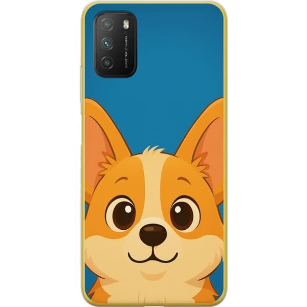 Xiaomi Poco M3 Gjennomsiktig deksel Hello Corgi
