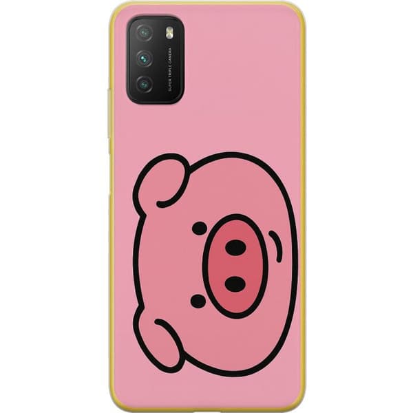 Xiaomi Poco M3  Gennemsigtig cover Kawaii Piggy