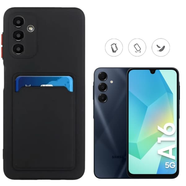 Samsung Galaxy A16 skal mobilskal korthållare slot