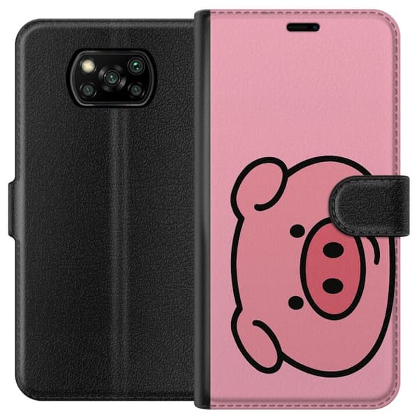 Xiaomi Poco X3 NFC Tegnebogsetui Kawaii Piggy