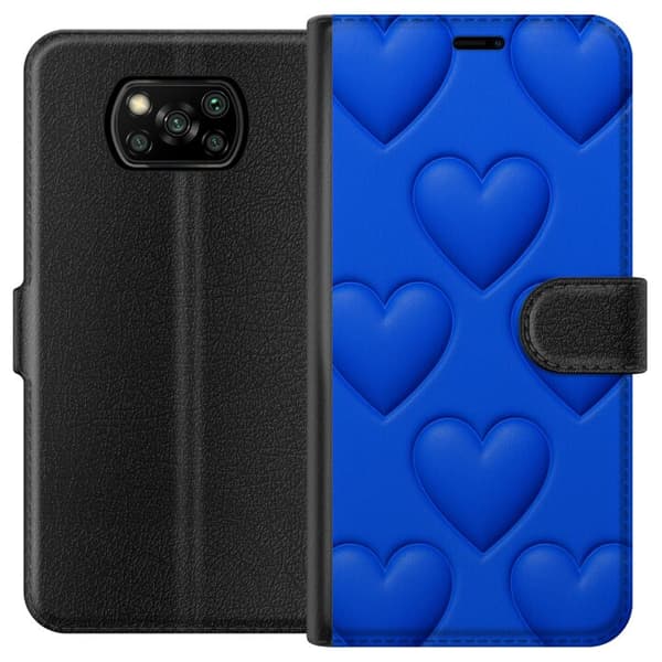 Xiaomi Poco X3 NFC Plånboksfodral Blue Hearts