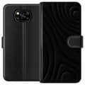 Miniatyrbillede 1 af 3: Xiaomi Poco X3 NFC Tegnebogsetui Sorte Bølger