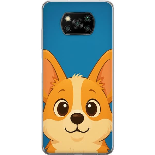 Xiaomi Poco X3 NFC Gennemsigtig cover Hello Corgi