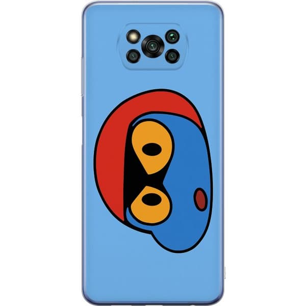 Xiaomi Poco X3 Pro Gennemsigtig cover Bold Bot Head