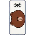 Miniatyrbillede 1 af 3: Xiaomi Poco X3 Pro Gennemsigtig cover line friends brown