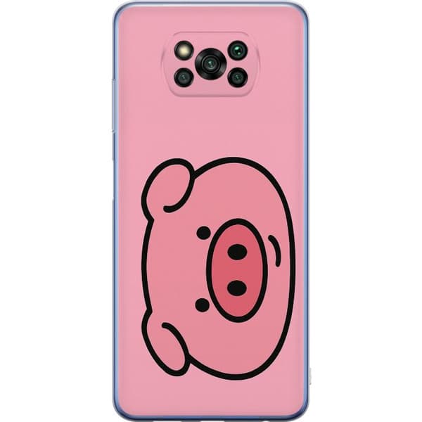 Xiaomi Poco X3 Pro Gennemsigtig cover Kawaii Piggy