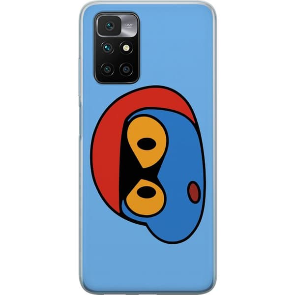 Xiaomi Redmi 10 Läpinäkyvä kuori Bold Bot Head